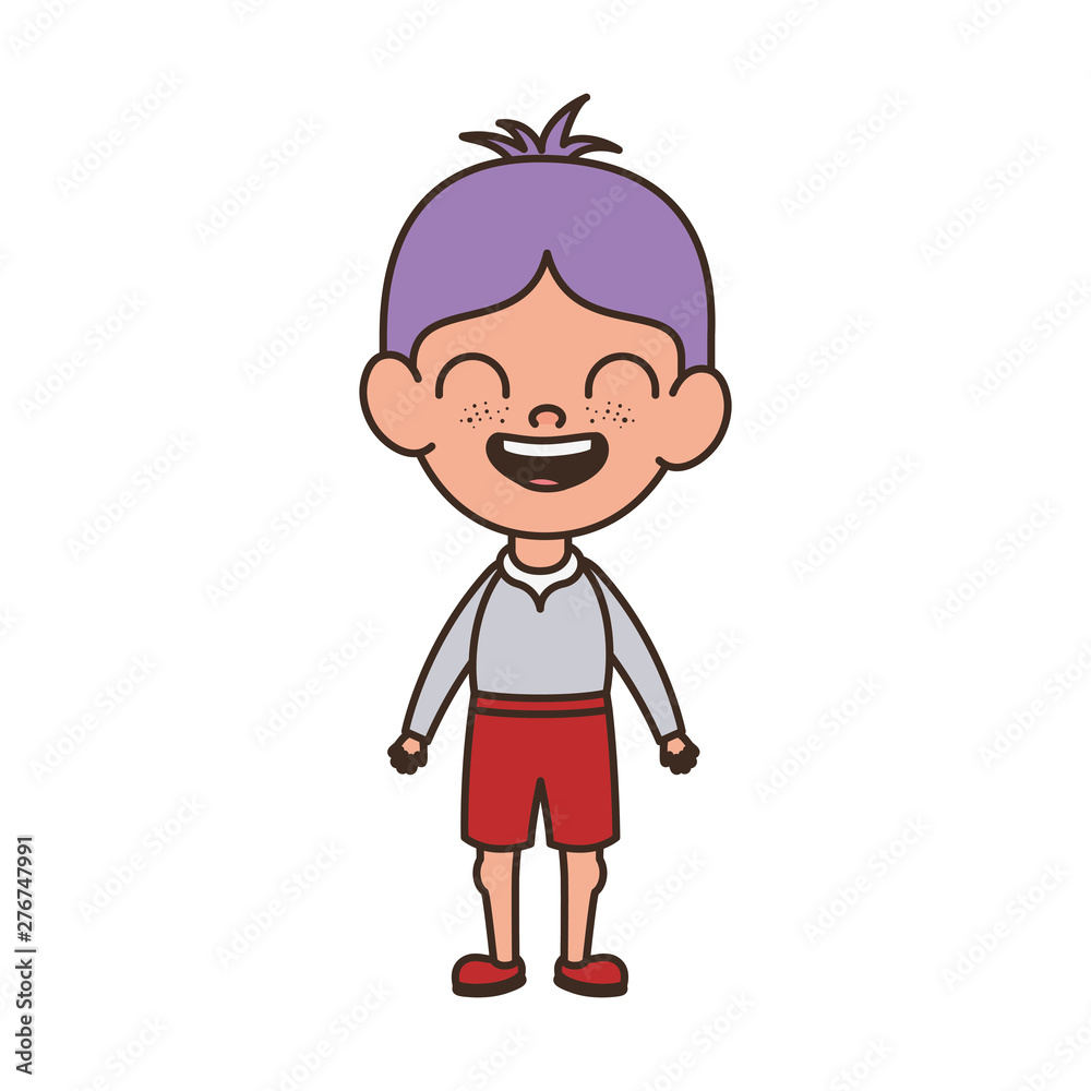student boy standing smiling on white background student boy standing smiling on white background
