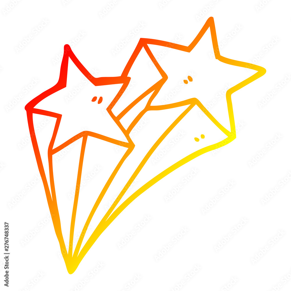 warm gradient line drawing cartoon stars warm gradient line drawing cartoon stars