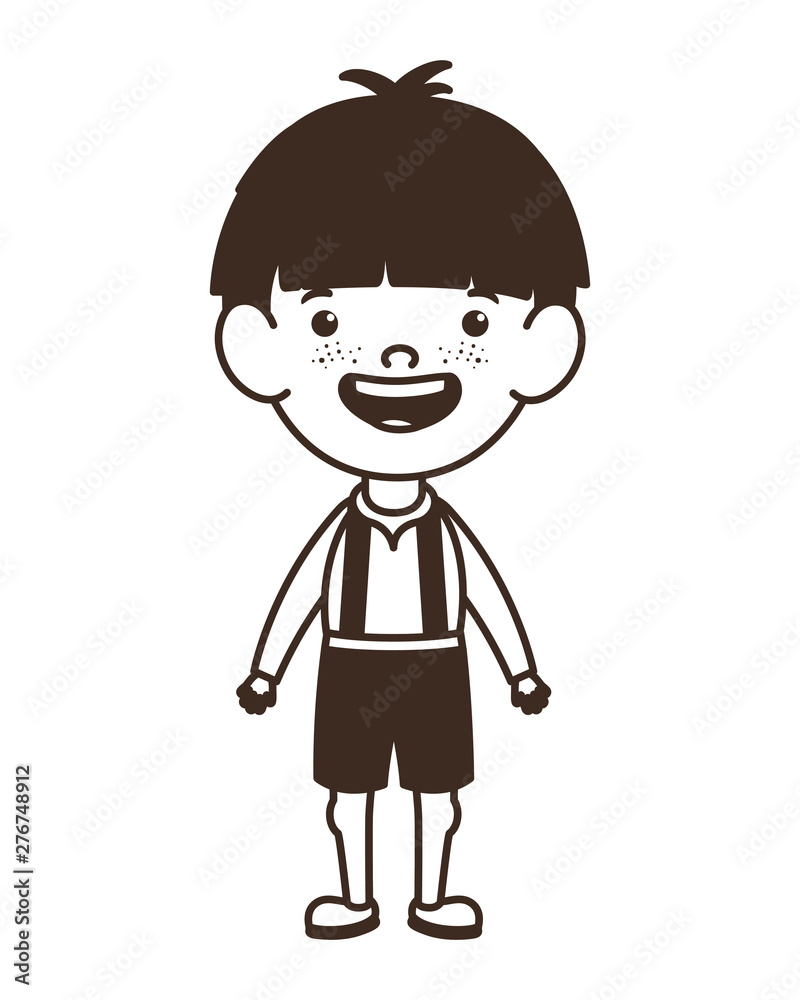 silhouette of student boy standing on white background silhouette of student boy standing on white background