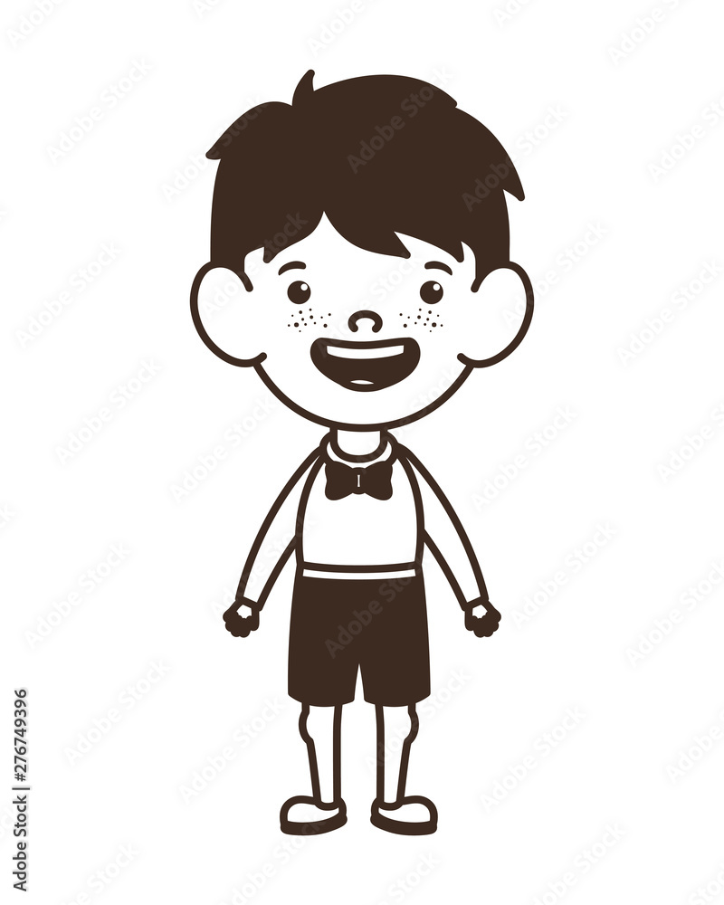silhouette of student boy standing on white background silhouette of student boy standing on white background