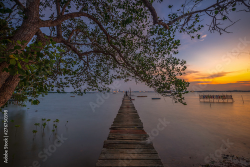 Panorama Sunset at bintan batam island wonderful Indonesia