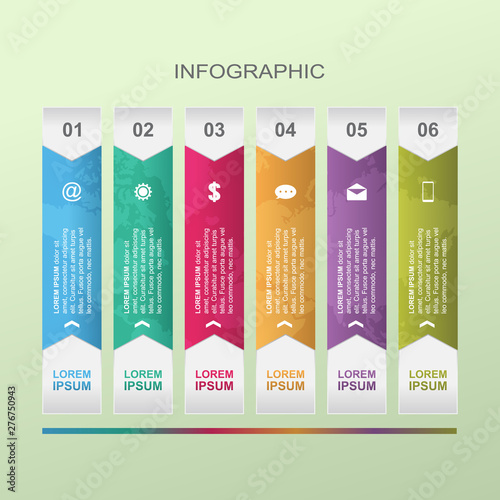 Bar Chart Graph Steps Diagram Statistical Business Infographic Illustration