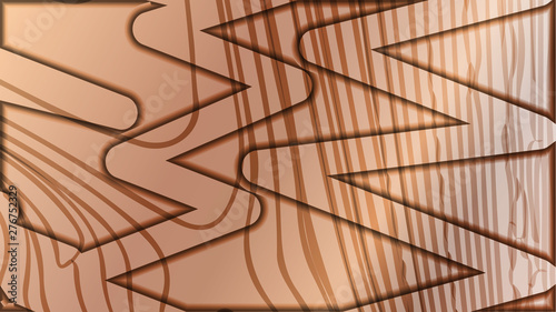 abstract wave background with wooden patterns