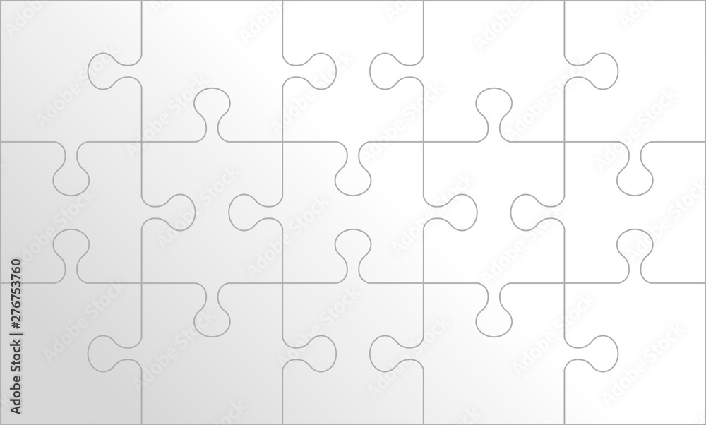 Puzzle background, banner, blank. Jigsaw section template. Modern vector illustration Puzzle background, banner, blank. Jigsaw section template. Modern vector illustration