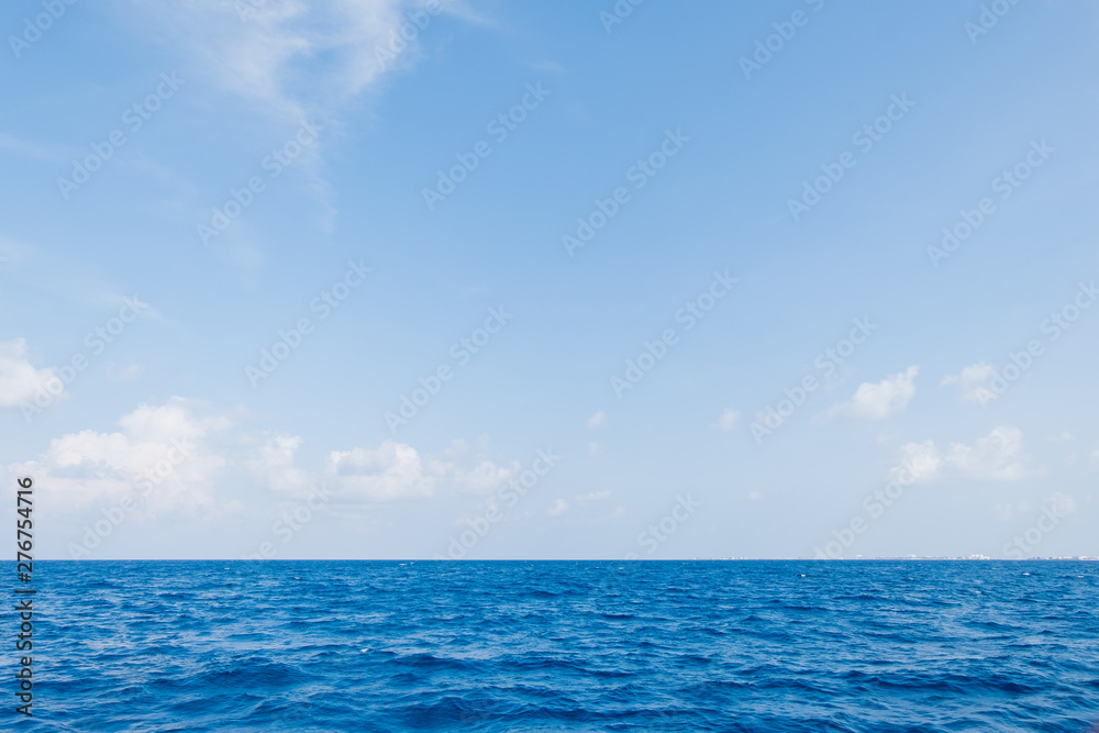 Calm Sea and Blue Sky Background in Maldives Calm Sea and Blue Sky Background in Maldives