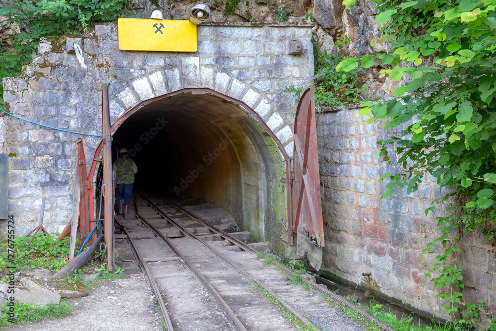 Obraz premium Mine shaft of the coal mine