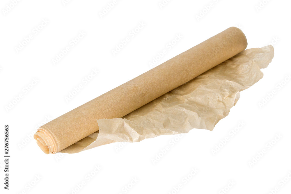 Parchment paper isolated on white Parchment paper isolated on white