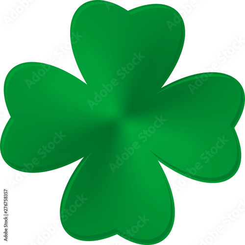 Green Clover Shamrock. Irish Saint Patrick Day.