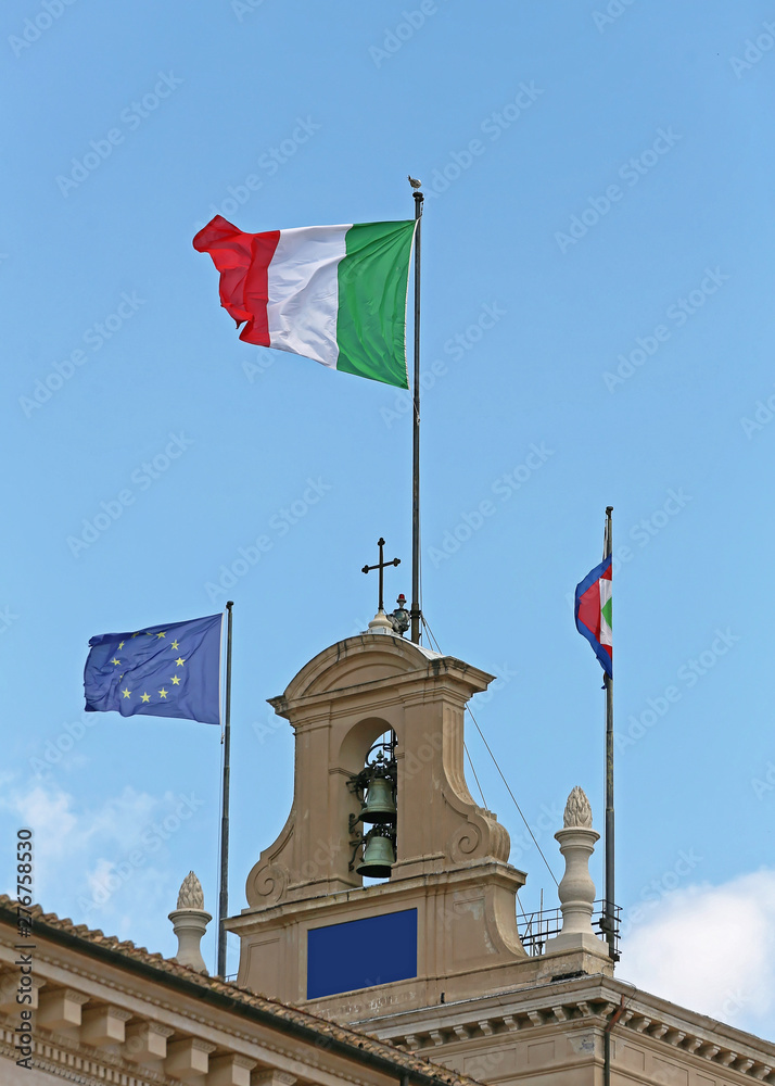 Italy EU Flag