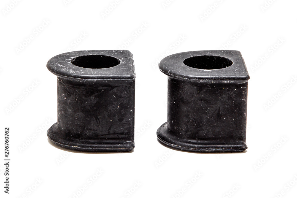 The bushings of the car isolated on white The bushings of the car isolated on white