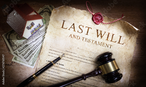 Last Will And Testament With Money And Planning Of Inheritance  photo