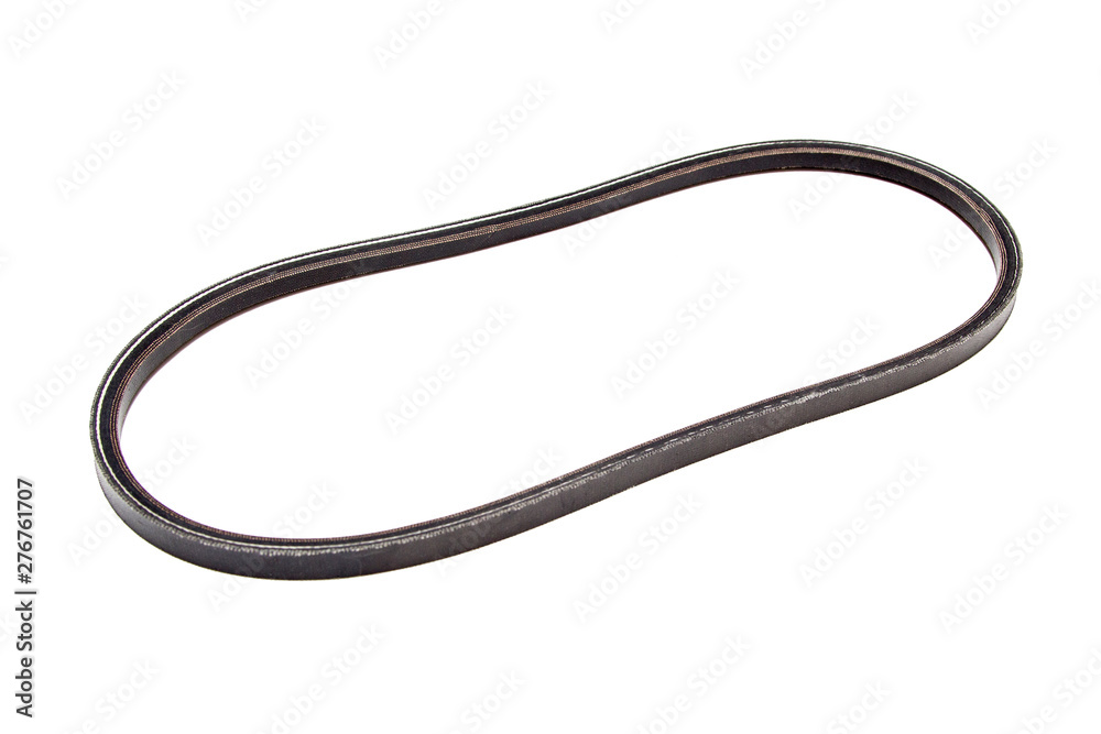 Motor drive belts isolated on white Motor drive belts isolated on white