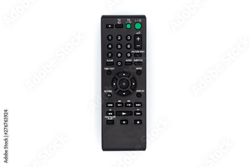 Tv remote control isolated on white background.