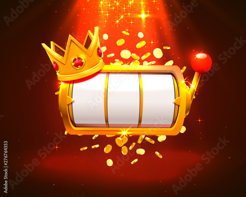 King slots 777 banner casino on the red background.