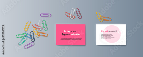 Set of brochures for marketing the promotion goods and services on market