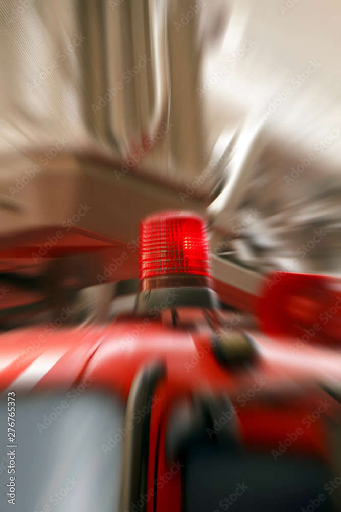 Fotografie Fire Truck Emergency red Light