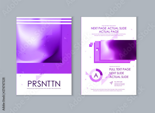 Set of brochures for marketing the promotion goods and services on market