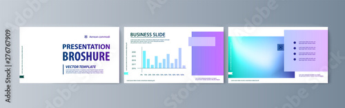 Set of brochures infographics for marketing the promotion goods and services on market