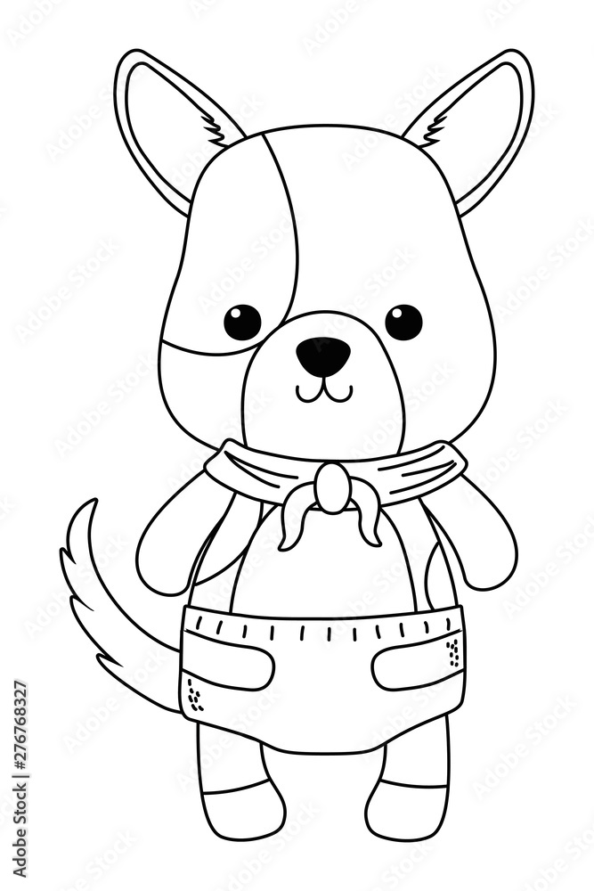 Isolated baby dog cartoon design Isolated baby dog cartoon design