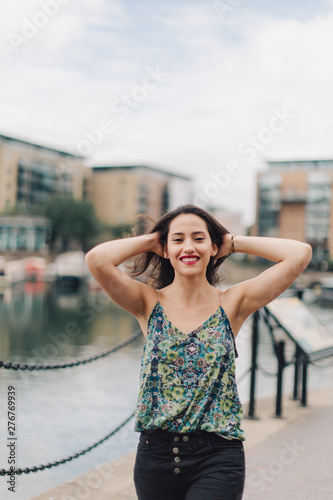 Portrait of a young, beautiful woman.