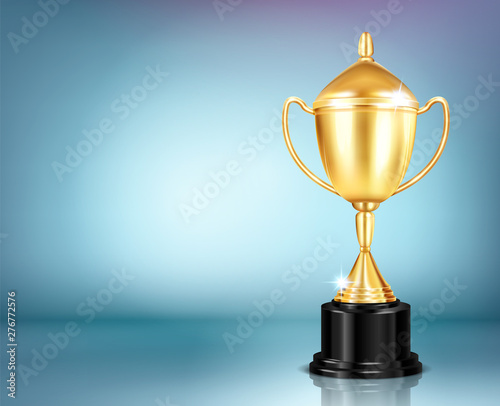 Realistic Trophy Award Composition