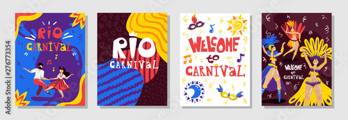 Brazil Carnival Posters Set 