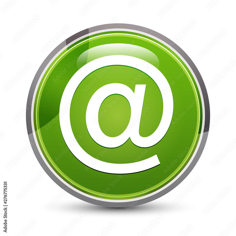 Email address icon elegant green round button vector illustration Email address icon elegant green round button vector illustration