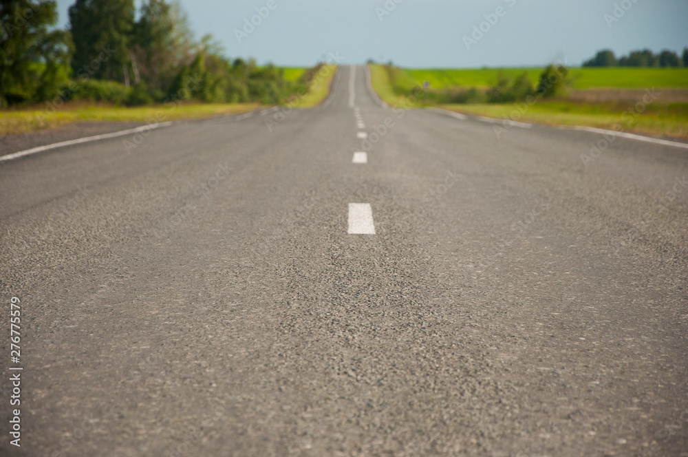 Asphalt road close up photo