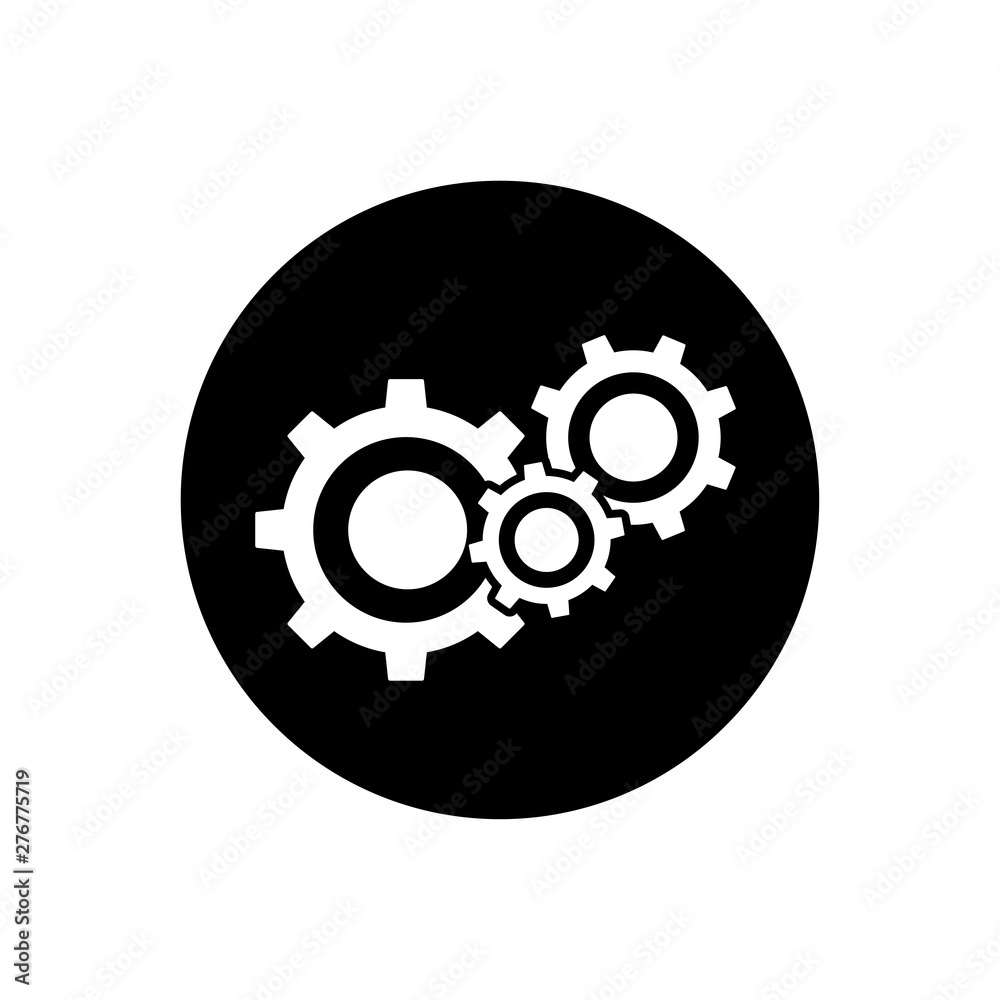Gear Settings Icon Vector Illustration - Vector Gear Settings Icon Vector Illustration - Vector