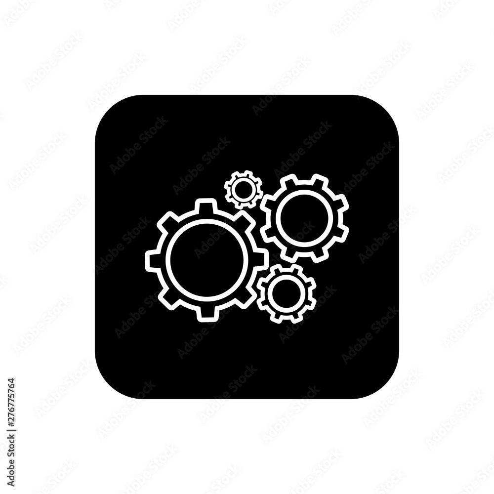 Gear Settings Icon Vector Illustration - Vector Gear Settings Icon Vector Illustration - Vector