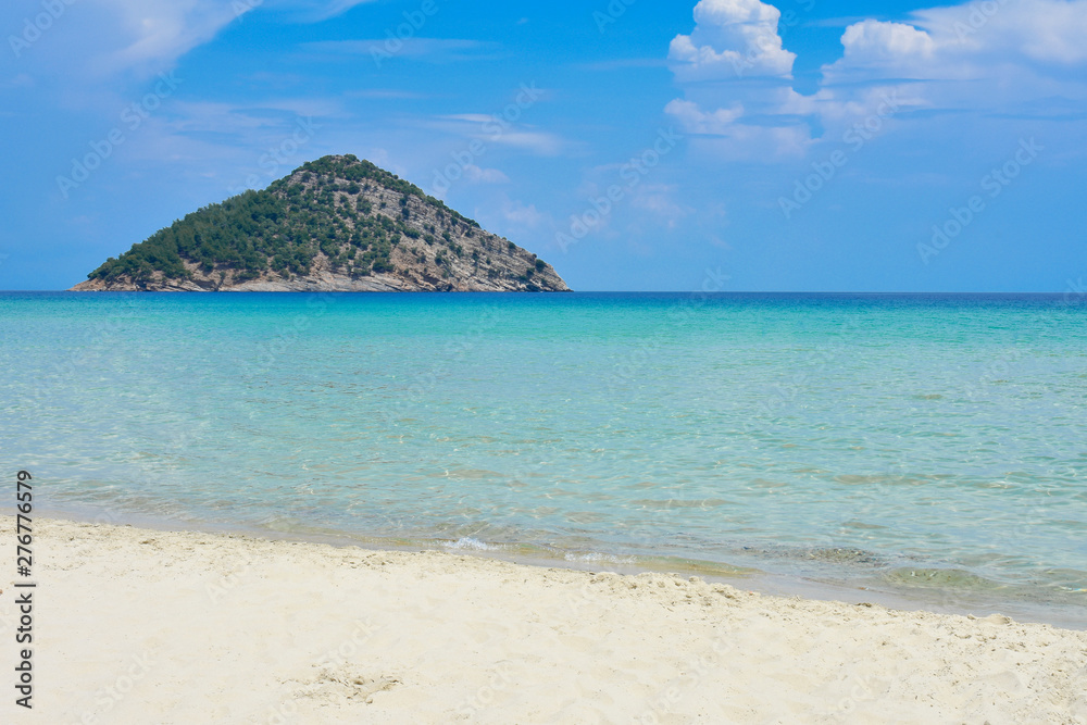 Sand beach and tropical sea