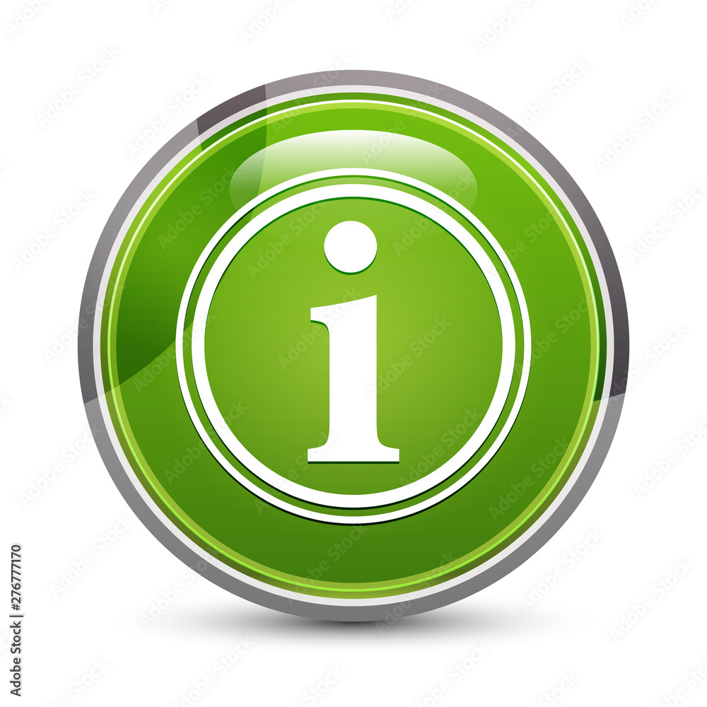 Info icon elegant green round button vector illustration Info icon elegant green round button vector illustration