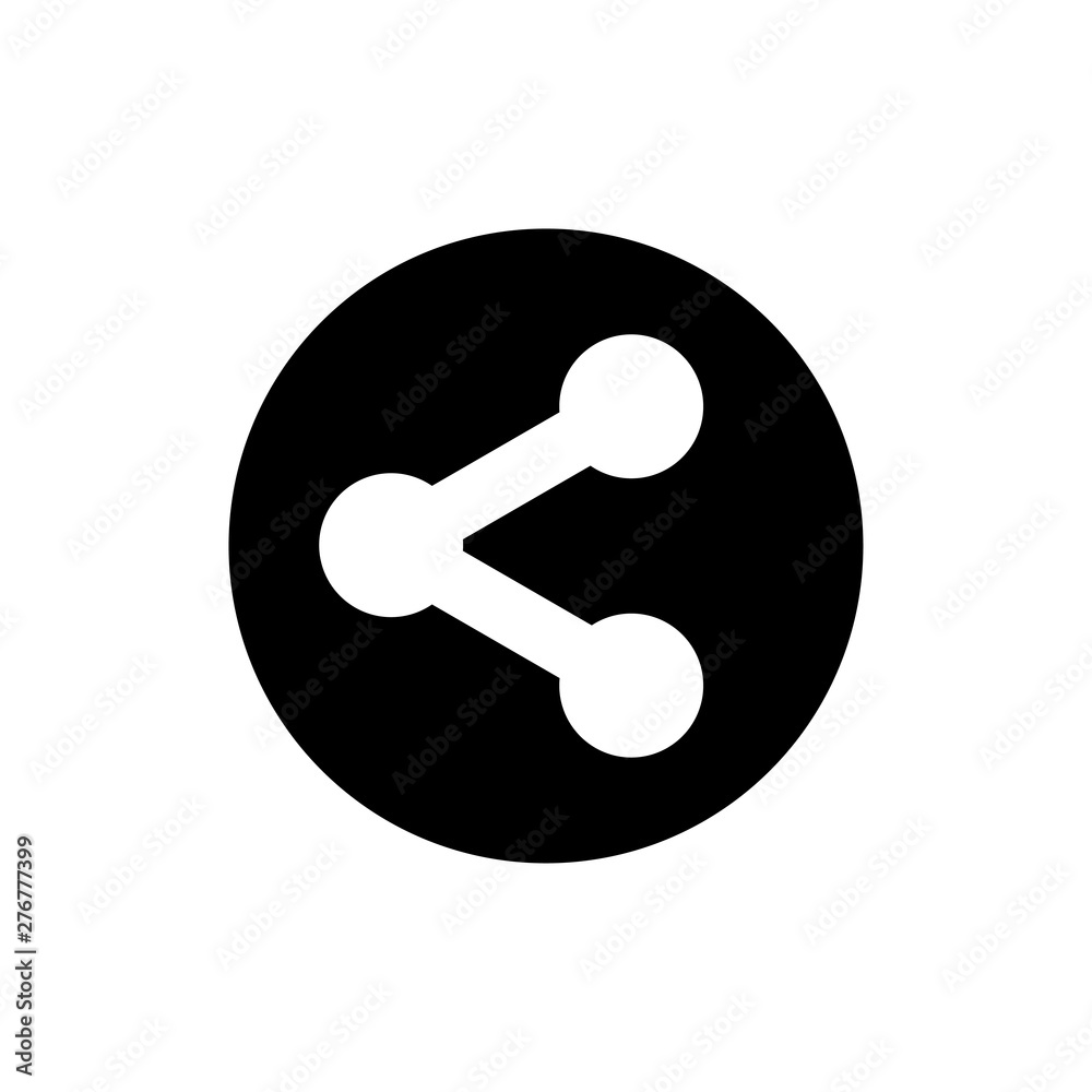 Share Icon Flat Vector Illustration - Vector Share Icon Flat Vector Illustration - Vector