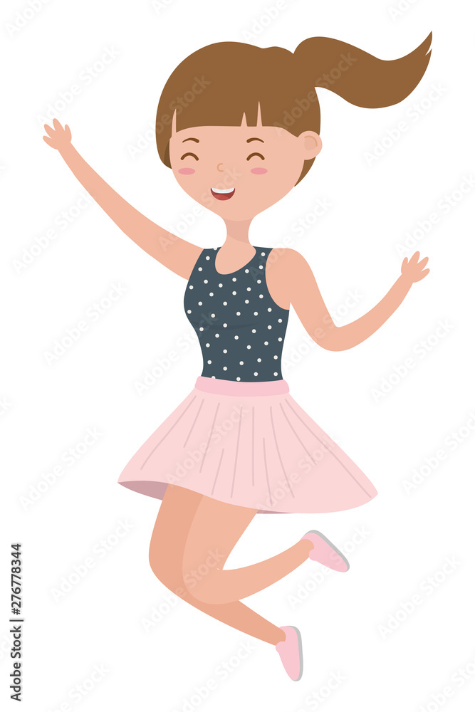 Teenager girl cartoon design vector illustrator Teenager girl cartoon design vector illustrator