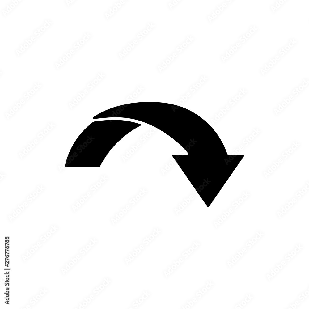 arrow icon template vector illustration logo - vector