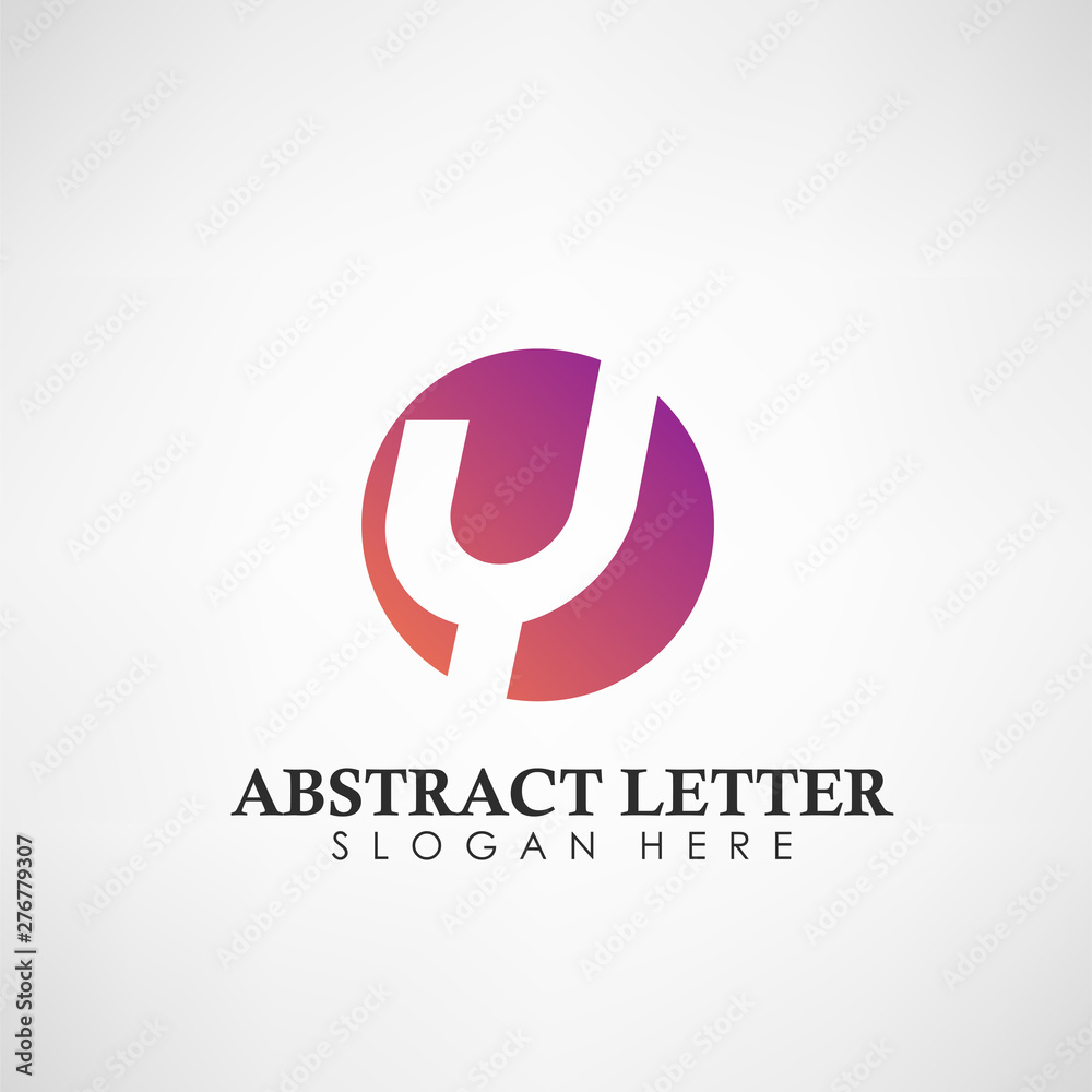 Abstract Letter Y logotype. Suitable for trademarks, company logo, and other