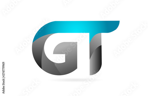 blue black alphabet letter GT G T combination logo icon design Free Download blue black alphabet letter GT G T combination logo icon design - GFXLoad