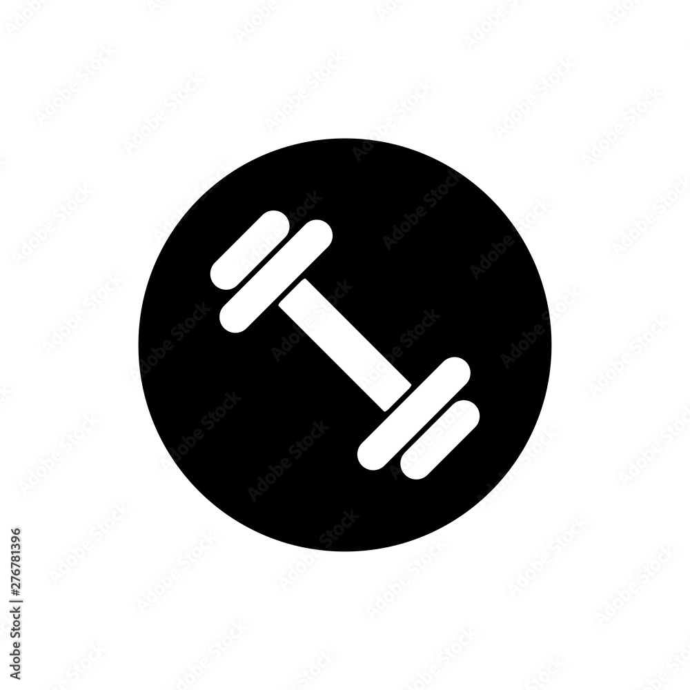 Barbell / Dumbell Gym Icon Template Vector Illustration - Vector Barbell / Dumbell Gym Icon Template Vector Illustration - Vector