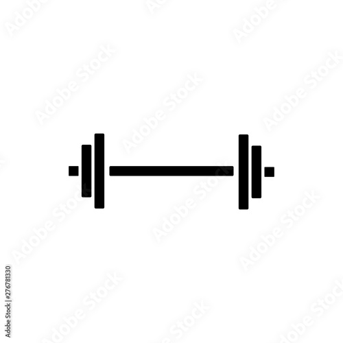 Barbell / Dumbell Gym Icon Template Vector Illustration - Vector
