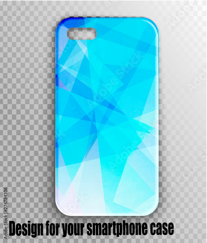 Layout cover for the smartphone - a stylish accessory for the gadget.   blue ...