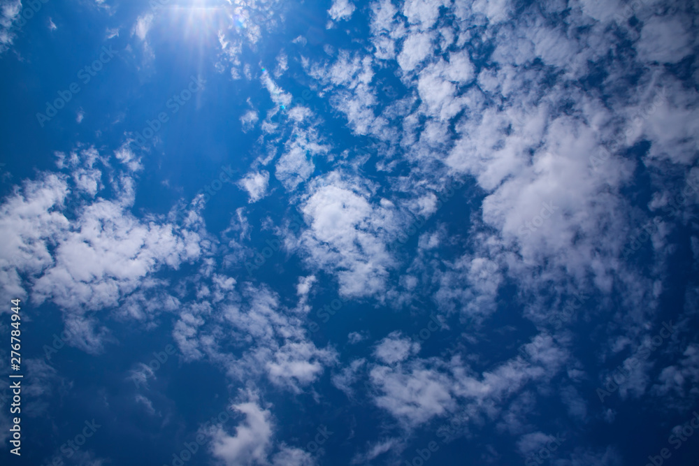 Blue sky with clouds