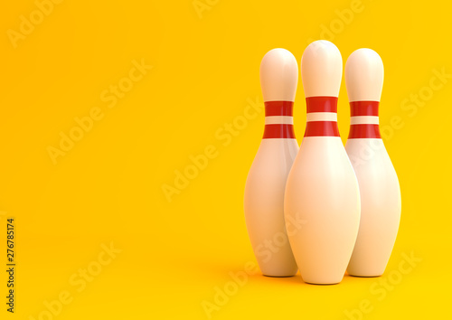 White skittles isolated on pastel yellow background. Minimal creative concept. 3D rendering illustration