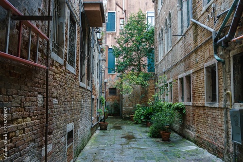 narrow street in old town