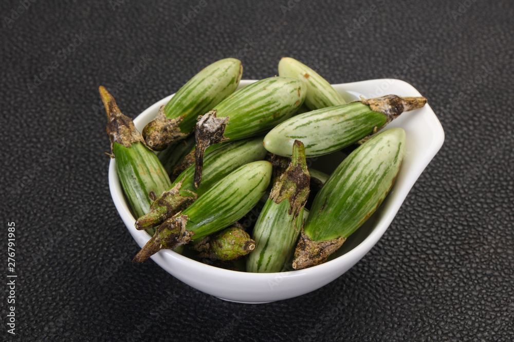 Green asian eggplant Green asian eggplant
