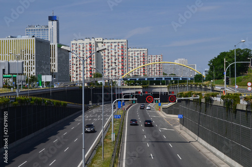 Droga szybkiego ruchu w Katowicach/Expressway in Katowice, Silesia, Poland