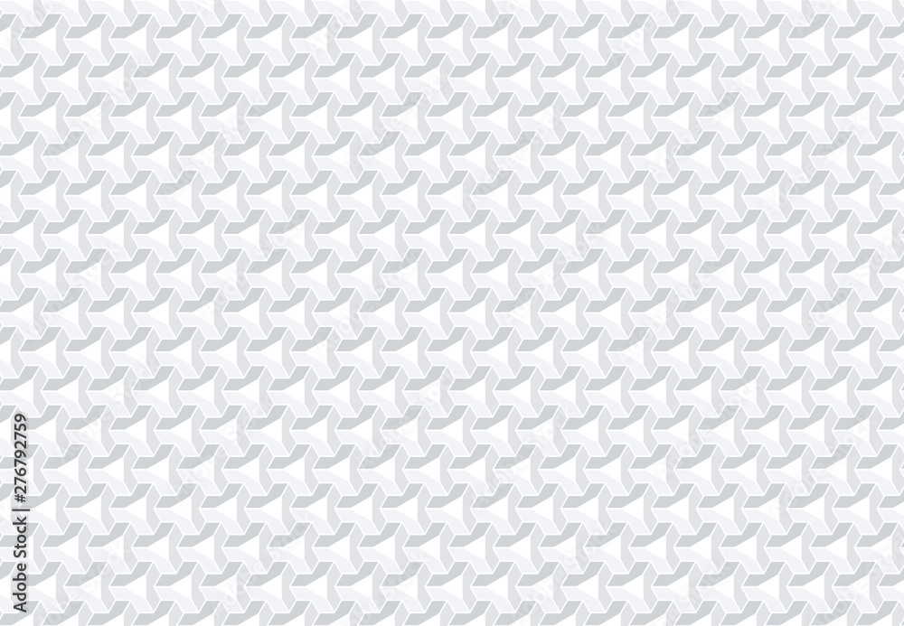 Seamless geometric isometric pattern. 3D white background. Seamless geometric isometric pattern. 3D white background.