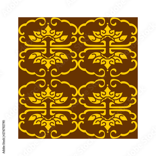 Traditional vintage batik pattern is printed by hand-made giving a very classy feel ethnic, retro, grunge, rustic and classic.