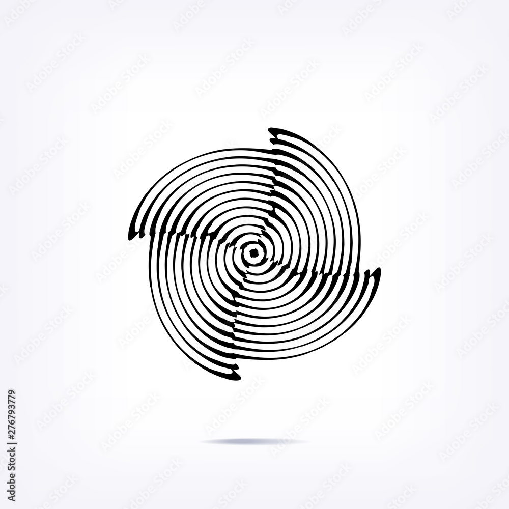 Abstract design element. Optical illusion, speed motion dymanic effect. Radial shape. Abstract design element. Optical illusion, speed motion dymanic effect. Radial shape.