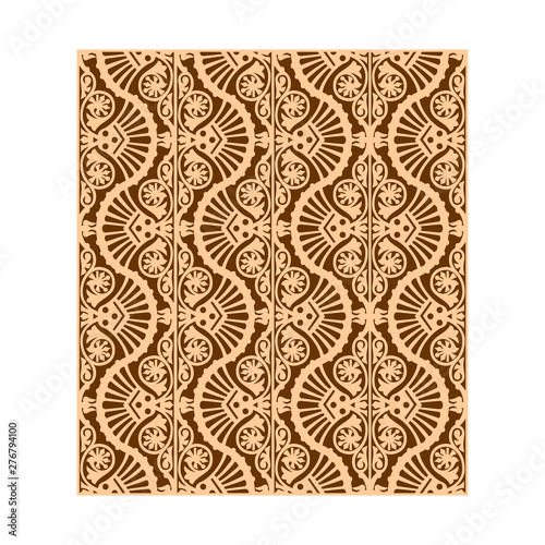 Traditional vintage batik pattern is printed by hand-made giving a very classy feel ethnic, retro, grunge, rustic and classic.
