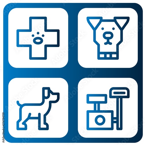 Set of vet icons such as Veterinary, Dog, Scratching post , vet